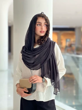 شال مشکی راشل کد1421