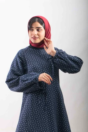 پیراهن لینن کرکی مدل پرگل