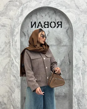 کت چهار جیب نما توییت‌پشمی آستردار