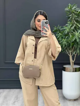 ست مانتو و شلوار تک جیب