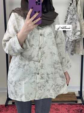 پیراهن دکمه دار یقه مردانه پتینه
