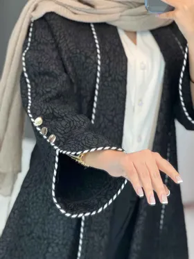 مانتو مغزی دوزی آستین دکمه