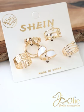 مجموعه 7 عددی انگشتر زنانه کدR4169