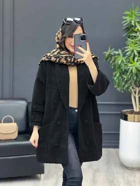 پالتو یقه آرشال آستین پاگن