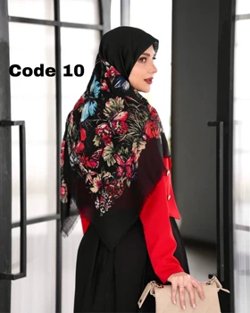 روسری نخ مودال ترک پک مشکی 4372