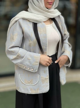 کت تک ژاکارد مرورایدی کد 835