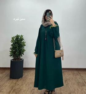 مانتو عبایی بلند رایلی کد 2113