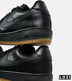 کفش کتانی بزرگ پا مشکی کرم NIKE AIR FORCE مدل 6702