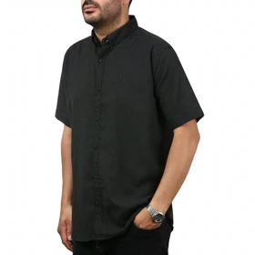 پیراهن آستین کوتاه لینن مردانه مدل 6215949