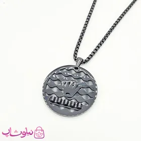 گردنبند مردانه رولکس استیل مشکی