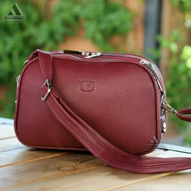 کیف زنانه کوچک Women Shoulder Bag A23 (زرشکی)