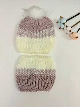 کلاه و شالگردن پسرانه و دخترانه کد225