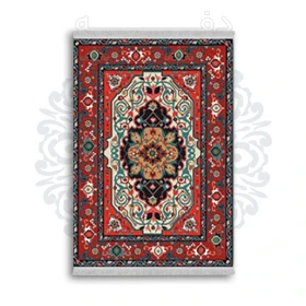 *جدید* فرشینه از جنس پارچه شانل مخمل ترک طرح فانتزی برند دفه کد 1856