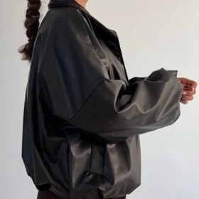 بامبر جکت چرم