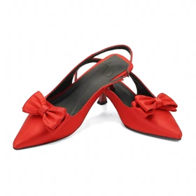 کفش مجلسی زنانه پاشنه‌دار 3 سانت مدل sandal valentino _ 4003p