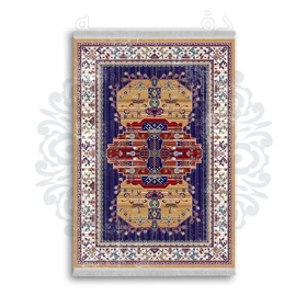 فرشینه از جنس پارچه هازان مخمل ترک طرح سنتی و مدرن برند دفه کد DAMG499