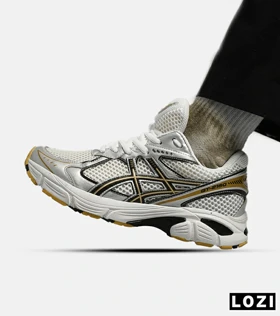 کفش کتانی مردانه سفید طلایی ASICS GT-2160