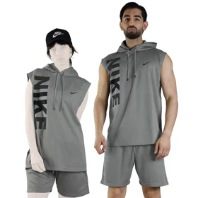 ست رکابی و شلوارک اسپرت نایک مدل HS-Dri Fit-A09 طوسی روشن