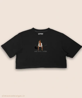 کراپ زنانه طرح ریک اند مورتی کد 888