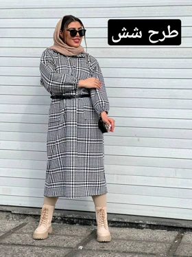 پیراهن پشمی جلو زیپ کد 1430