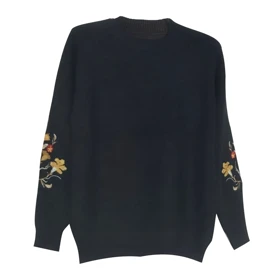 بلوز بافت زنانه گلدوزی شده وارداتی