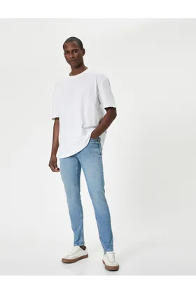 شلوار جین Skinny Fit - Michael Jean 4SAM40027ND