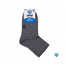 جوراب نیم ساق نانو مردانه (ملانژ تیره)