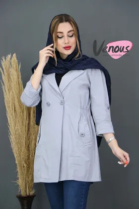 مانتو دو دکمه کمرگت