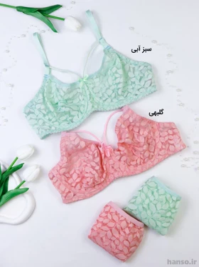 ست شورت و سوتین توری فنردار ژوبین