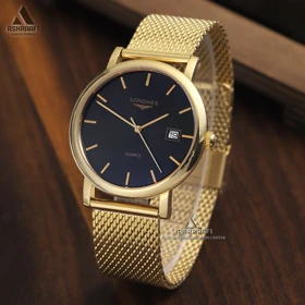 ساعت لونژین بند حصیری Longines 296-G (مشکی)