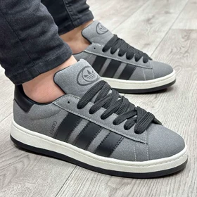 کفش و کتانی مردانه مدل ADIDAS_CAMPUS آدیداس کامپوس رنگ طوسی مشکی