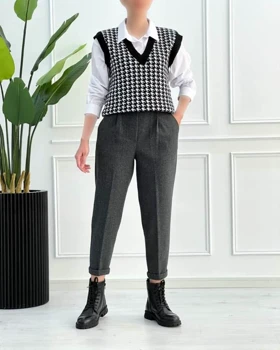 شلوار مام فوتر پشمی کد 40196