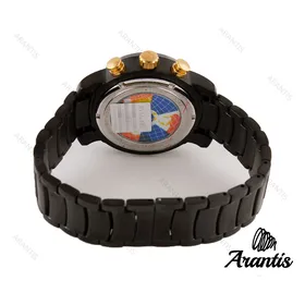 بولگاری زنانه کرنوگراف مشکی طلایی m-4275