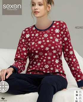 بلوز وشلوار راحتی سکسن کد 40240