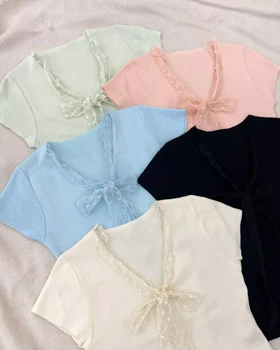 بلوز بافت یقه پاپیون کد 5288