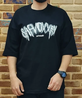 تیشرت پارچه ماکان گرم بالا طرح SAR