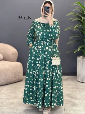 3163-پیراهن بلند نوردخت