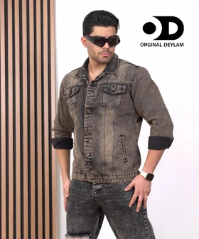 کت جین تینت نفتی گازوییلی کد 2 فوق العاده شیک 2026 * استایل لانگ * پارچه گرم بالا سنگین قواره استاندارد