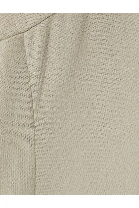 شلوار گشاد دور کمر الاستیک ترکیبی ویسکوز گشاد 4SAK40010EK