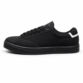 کفش کتانی مردانه مدل ونس چرمی مشکی Vans