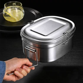 ظرف غذا داخل استیل سایز متوسط