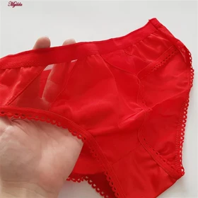 ست شورت و سوتین ساتن زنانه پانیذ مدل بدون فنر قرمز کد 4648