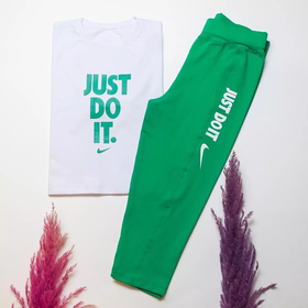 ست کراپ شلوارک just do it کد 497
