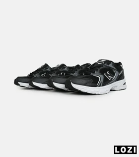 کفش کتانی زنانه و مردانه مشکی طوسی سفید NEW BALANCE 530 مدل 6625