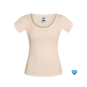 تاپیک تیشرت آستین کوتاه women-tishirt-cream