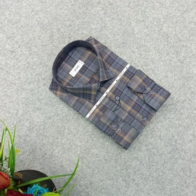 پیراهن طرحدار مردانه قواره ازاد ( قواره کلاسیک ) _ استین بلند