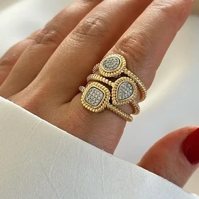 انگشتر مینیمال زنانه کد 373