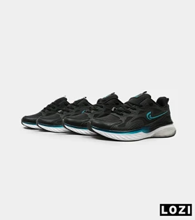 کفش کتانی مردانه مشکی آبی Nike air max pluse