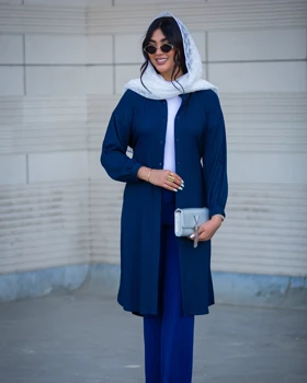 مانتو یقه فرنچ