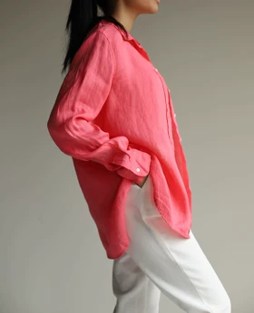 شومیز لینن رنگی tghv_h&m